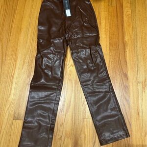 White Fox Boutique Leather pants- never worn perfect for winter and fall